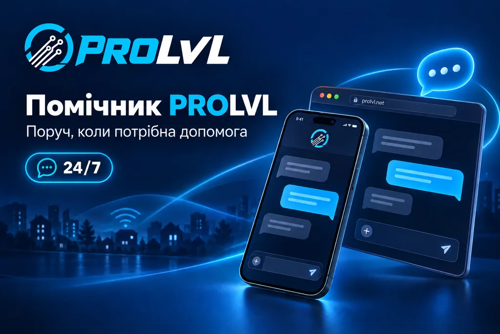 PROLVL assistant: chat support on desktop and mobile, 24/7